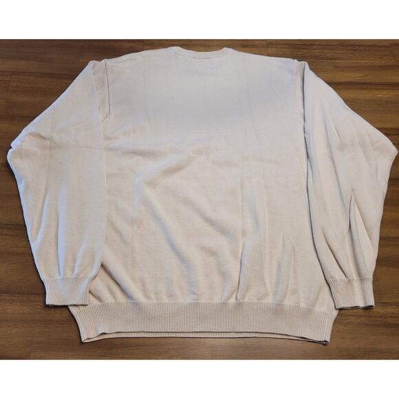 🧶 Izod Men’s Tan Argyle Diamond Knit Sweater – Size L – 100% Cotton – EUC - Picture 2 of 7